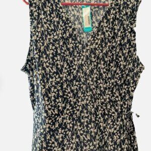 Beacon Kaique Surplice Sleeveless Knit Top – Navy – Women’s 2X